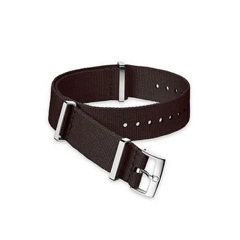 Omega Nato 20 mm Black Coated Nylon Fabric Watch Band 031ZSZ002056