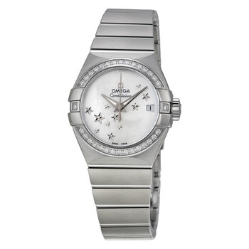 Constellation Automatic Diamond Mother of Pearl Dial Ladies Watch 123.15.27.20.05.001