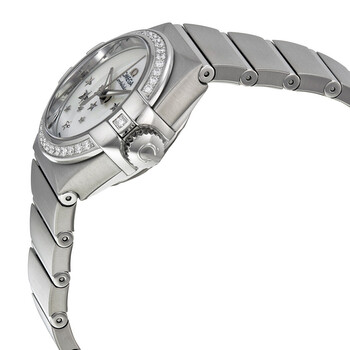 Constellation Automatic Diamond Mother of Pearl Dial Ladies Watch 123.15.27.20.05.001