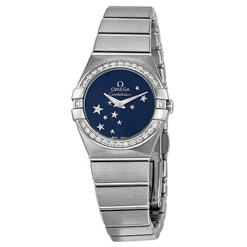 Constellation Diamond Blue Star Dial Stainless Steel Ladies Watch 12315246003001