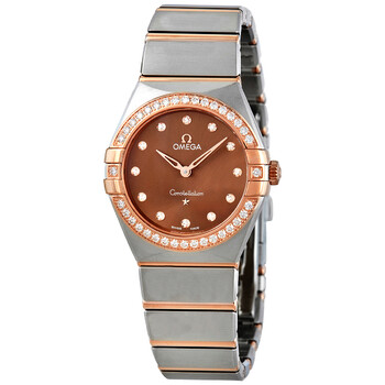 Constellation Manhattan Quartz Diamond Brown Dial Ladies Watch 131.25.28.60.63.001