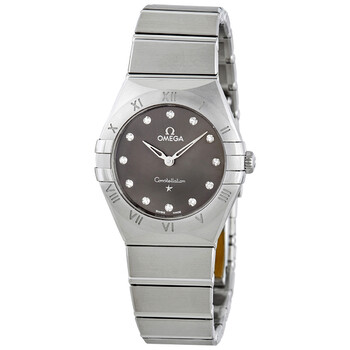 Constellation Manhattan Quartz Diamond Grey Dial Ladies Watch 131.10.28.60.56.001