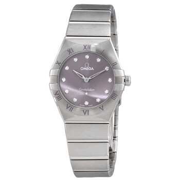 Constellation Quartz Diamond Purple Dial Ladies Watch 131.10.28.60.60.002