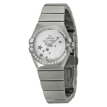 Omega Constellation Blue Mother of Pearl Dial Ladies Watch 123.10
