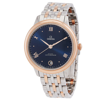 De Ville 34mm Automatic Chronometer Blue Dial Ladies Watch 434.20.34.20.03.001
