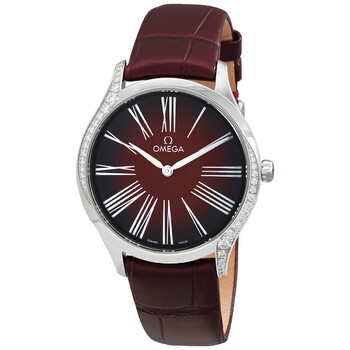De Ville Quartz Red Dial Ladies Watch 428.18.36.60.11.001