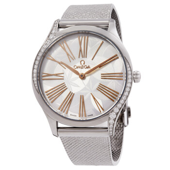 De Ville Tresor Quartz Diamond Silver Dial Ladies Watch 428.15.36.60.02.001