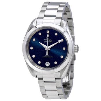 Seamaster Automatic Diamond Blue Dial Ladies Watch 220.10.34.20.53.001 Seamaster Automatic Diamond Blue Dial Ladies Watch 220.10.34.20.53.001