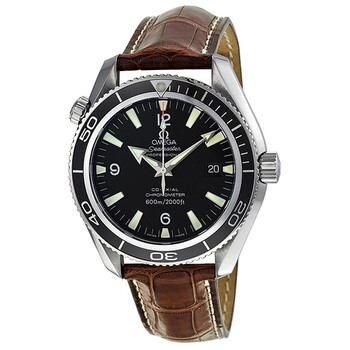 Seamaster Plant Ocean Black Dial Automatic Leather Men's Watch 2901.50.37