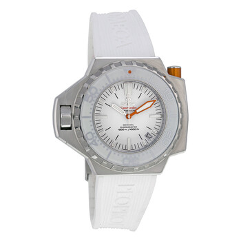 Seamaster Ploprof Lefty  White Dial White Rubber Men's Watch 22432552104001