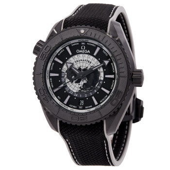Omega Seamaster World Time GMT Automatic Chronometer Black Dial