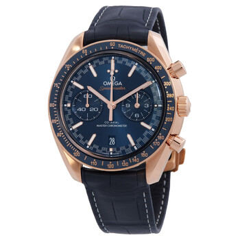 Speedmaster Racing Chronograph Automatic 18kt Sedna Gold Blue Dial Men's Watch 329.53.44.51.03.001