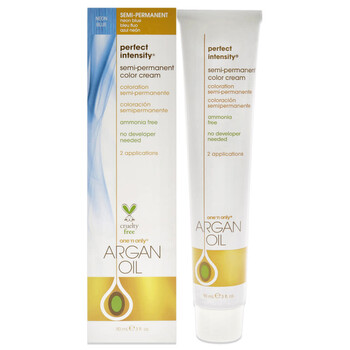 Argan Oil Perfect Intensity Semi-Permanent Color Cream 3 oz Neon Blue Hair Care 840061000911
