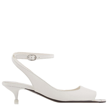 Alexander McQueen Black Leather Punk Ankle Strap Sandals, Brand