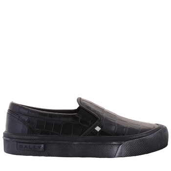 Bally Lyder Snakeskin-Effect Low-Top Sneakers, Brand Size 40