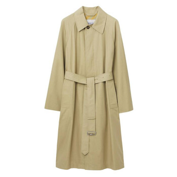 Burberry Short Gabardine Belted Trench Coat, Brand Size 8 ( US