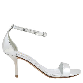 Alexander Mcqueen New Ivory Leather Punk Ankle Strap Sandals