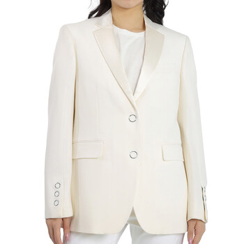 Burberry Single-breasted Belted Wool Blazer Jacket, Brand