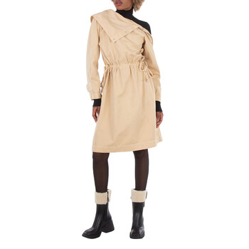 Open Box - Burberry Stud-Detail Folded Midi Dress, Brand Size 6 ( US Size 4 )