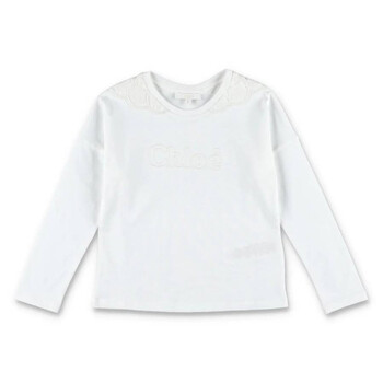 Open Box - Chloe Girls Embroidered Long-Sleeve T-Shirt, Size 14Y C20249-117