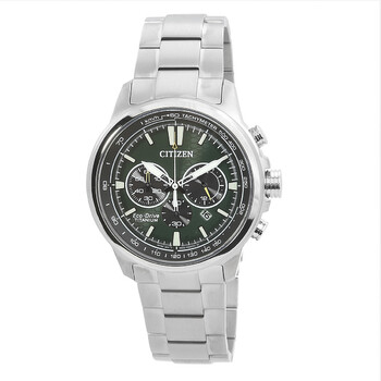 Citizen Super Titanium Chronograph Eco-Drive Green Dial
