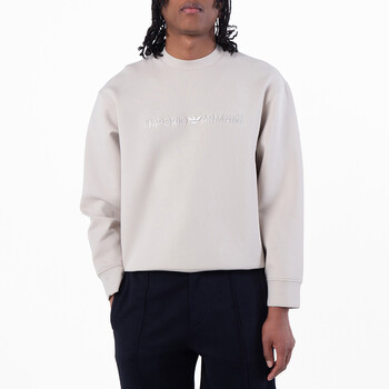 Open Box - Emporio Armani Men's Felpa Logo-Print Sweatshirt, Size Medium