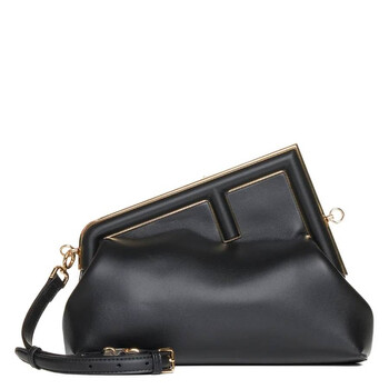 Open Box - Fendi First Midi Nappa Leather Clutch