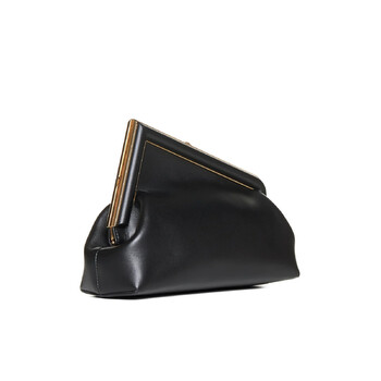 Open Box - Fendi First Midi Nappa Leather Clutch