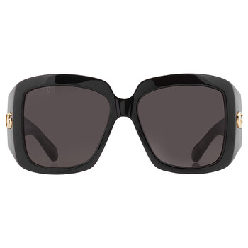 Gucci Grey Ladies Square Sunglasses GG1402S 001 55  display picture 2