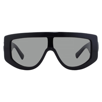 Open Box - Gucci Grey Shield Ladies Sunglasses GG1950S 001 99