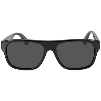 Gucci Solid Grey Square Men's Sunglasses GG0962S 005 55