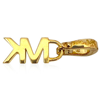 Open Box - Michael Kors  14k Gold-Plated Sterling Silver Mott Logo Charm