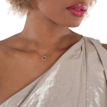 Swarovski Stilla Red Gold-Tone Plated Heart Pendant Necklace