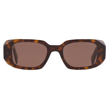 小物 PRADA sunglasses brown Prada Brown Rectangular Ladies Sunglasses PR 17WS 2AU8C1 49