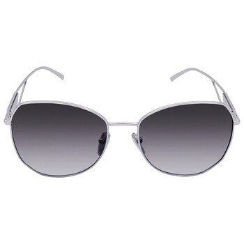 Prada Gray Gradient Irregular Ladies Sunglasses PR 57YS