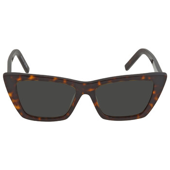 Saint Laurent Grey Cat Eye Ladies Sunglasses SL 276 MICA 002