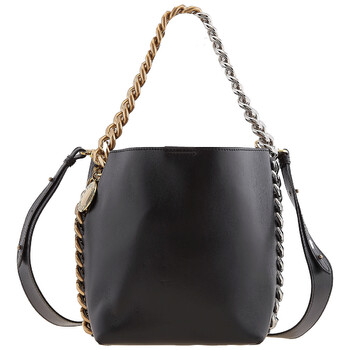 Paco Rabanne Leather Bucket Bag 23HSS0392CLF159-BLACK