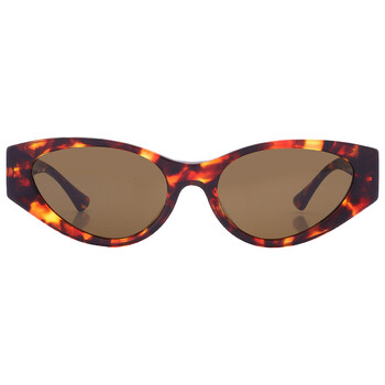Versace Dark Brown Cat Eye Ladies Sunglasses VE4454 543773