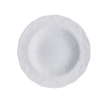 Open Box - Wedgwood Strawberry & Vine (Bone) Large Rim White Soup Bowl