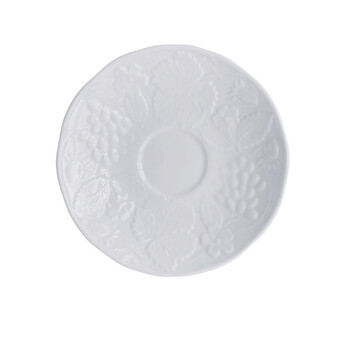 Open Box - Wedgwood Strawberry & Vine (Bone) Saucer for the Flat Cup