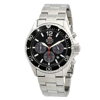 Orient Sports Solar Powered Chronograph Red Dial Men's Watch