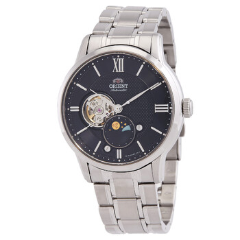 Sun and Moon Automatic Black Dial Men's Watch RA-AS0008B10B