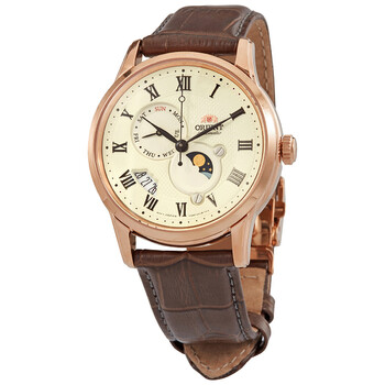Orient Classic Sun and Moon Open Heart Ladies Watch RA