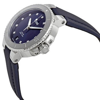Aquis Automatic Diamond Blue Dial Ladies Watch 01 733 7731 4195-07 5 18 46FC