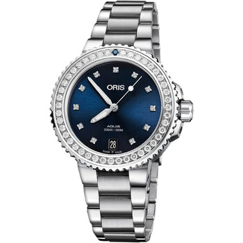 Aquis Automatic Diamond Blue Dial Watch 01 733 7731 4995-07 8 18 05P