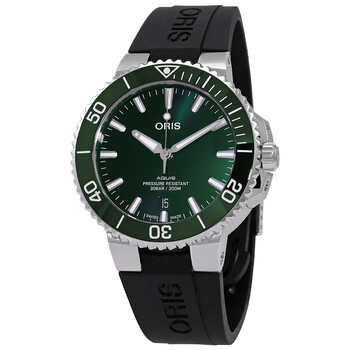 Aquis Automatic Green Dial Men's Watch 01 733 7766 4157-07 4 22 64FC