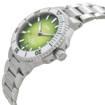 Aquis Date Automatic Green Dial Men's Watch 01 733 7787 4137-07 8 22 04PEB
