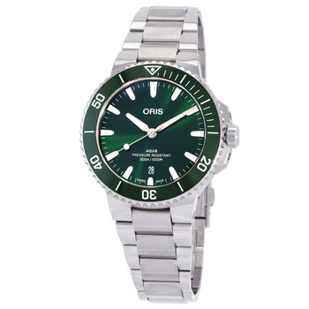 Aquis Date Automatic Green Dial Men's Watch 01 733 7787 4157-07 8 22 04PEB