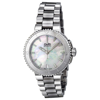 Aquis Date Automatic Mother of Pearl Dial Ladies Watch 733-7652-4151MB