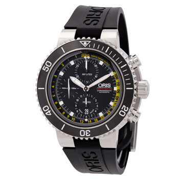 Aquis Depth Gauge Chronograph Automatic Black Dial Men's Watch 01 774 7708 4154